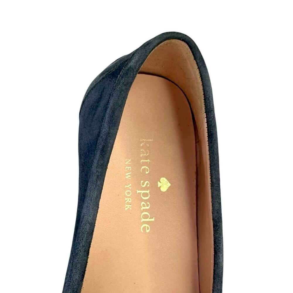 Kate Spade New York Women's Carmen Loafers Size 7.5 B Navy Blue Driving Loafer - Picture 8 of 12